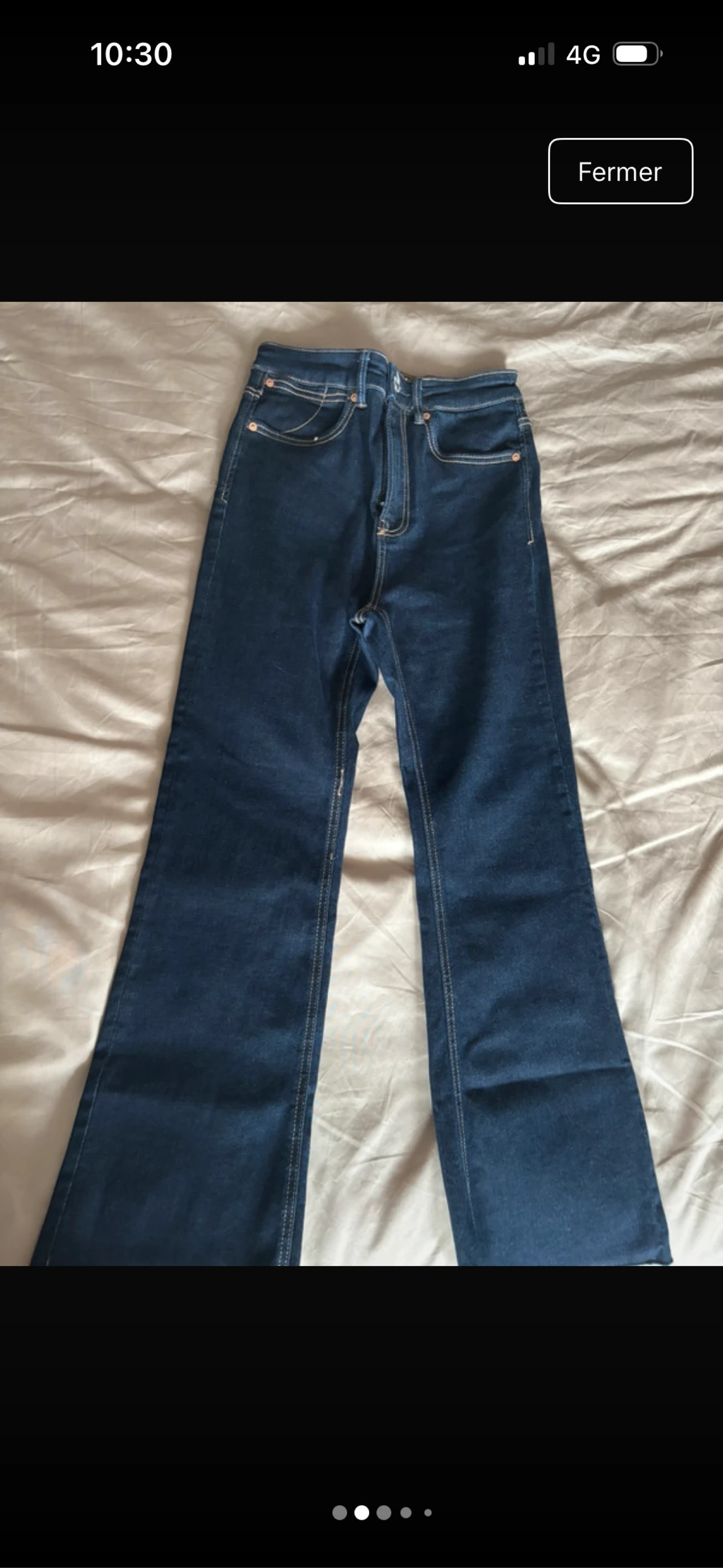 Calça jeans azul marinho Stradivarius – photo 2